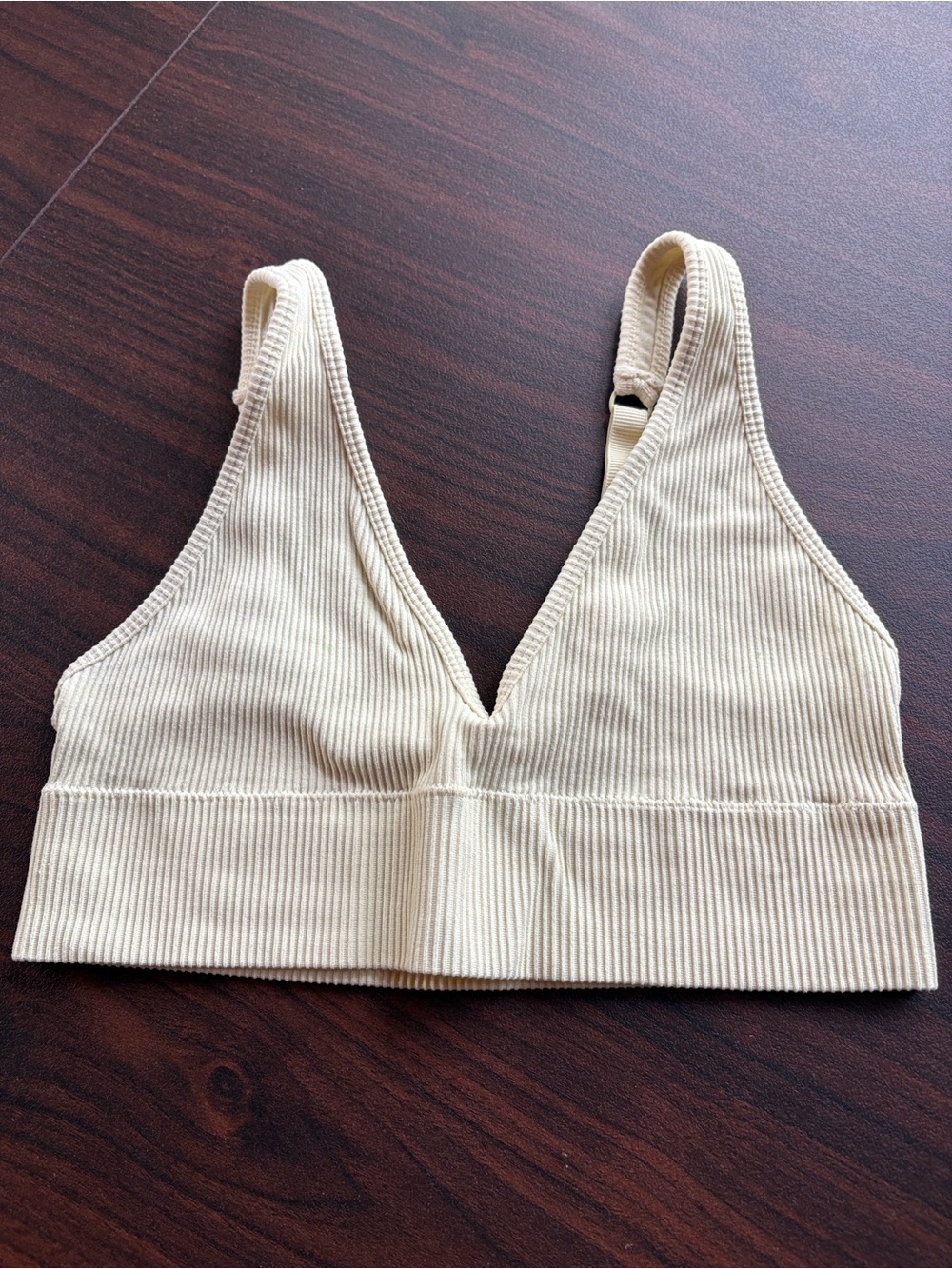 Urban Outfitters Bralette Ribbed Light Yellow Size M/L